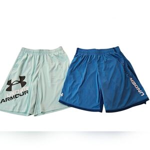 Bundle (2) Pairs Under Armour Althetic Shorts Sz YLG EUC
